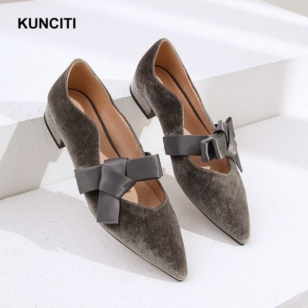 2020 kunciti ladies velvet flats bow tie women fashion moccasins pointy toe korean style leather mules shoes f042, Black
2020 kunciti ladies velvet flats bow tie women fashion moccasins pointy toe korean style leather mules shoes f042, Black