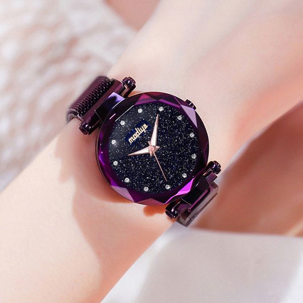 luxury diamond rose gold women watches fashion ladies starry sky magnetic watch casual mesh steel rhinestone female wristwatch t190619, Slivery;brown
luxury diamond rose gold women watches fashion ladies starry sky magnetic watch casual mesh steel rhinestone female wristwatch t190619, Slivery;brown