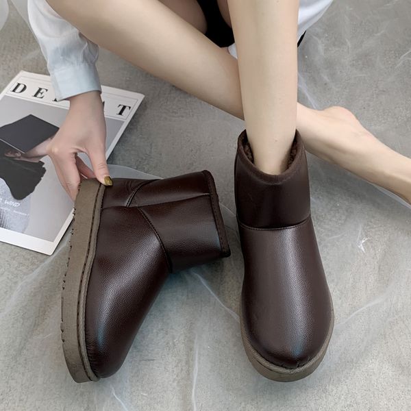 rimocy 2019 winter толстые плюша теплый снег boots женщины моды сплошной цвет водонепроницаемый ботильоны женщина случайные плоские туфли, Black
rimocy 2019 winter толстые плюша теплый снег boots женщины моды сплошной цвет водонепроницаемый ботильоны женщина случайные плоские туфли, Black