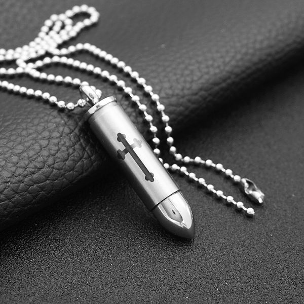 stainless steel bullet cremation pet ashes holder urn keepsake pendant necklace chain jewelry, Silver
stainless steel bullet cremation pet ashes holder urn keepsake pendant necklace chain jewelry, Silver