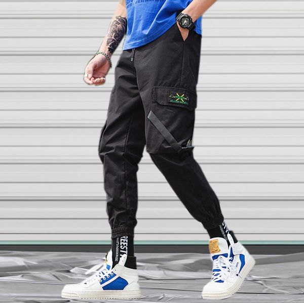 hip hop ribbons mens streetwear casual pockets joggers pants male fashion sweatpants homme trousers men camo cargo pants, Black
hip hop ribbons mens streetwear casual pockets joggers pants male fashion sweatpants homme trousers men camo cargo pants, Black