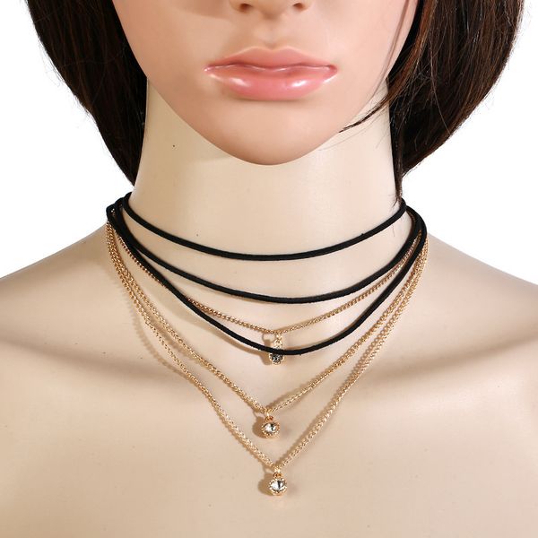 korean fashion rhinestone pendant necklace metal chain clavicle necklace for women torques choker jewelry gift 2pcs, Silver
korean fashion rhinestone pendant necklace metal chain clavicle necklace for women torques choker jewelry gift 2pcs, Silver