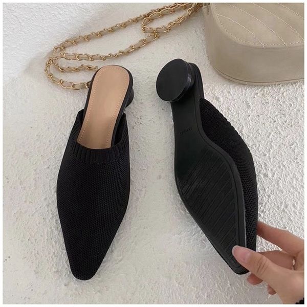 slippers knit fashion women flat fabric slides pointed toe slip-on ladies loafers female spring shoes, Black
slippers knit fashion women flat fabric slides pointed toe slip-on ladies loafers female spring shoes, Black