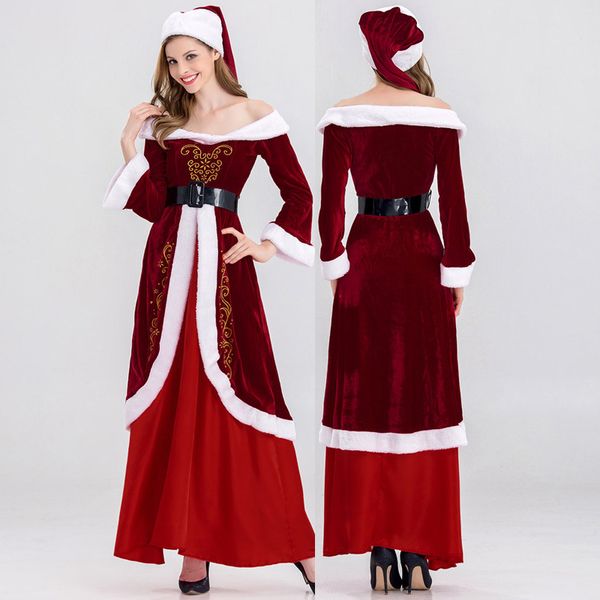 full set of christmas costumes santa claus for women red christmas clothes santa claus costume suit dress, Black;red
full set of christmas costumes santa claus for women red christmas clothes santa claus costume suit dress, Black;red