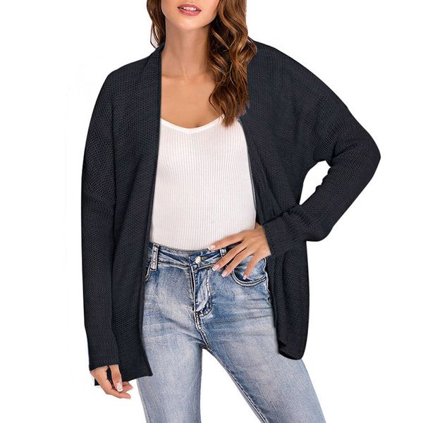 2018 autumn women's sweater coat long sleeve knitwear ladies open front cardigan sweaters solid female casual outerwear, White
2018 autumn women's sweater coat long sleeve knitwear ladies open front cardigan sweaters solid female casual outerwear, White
