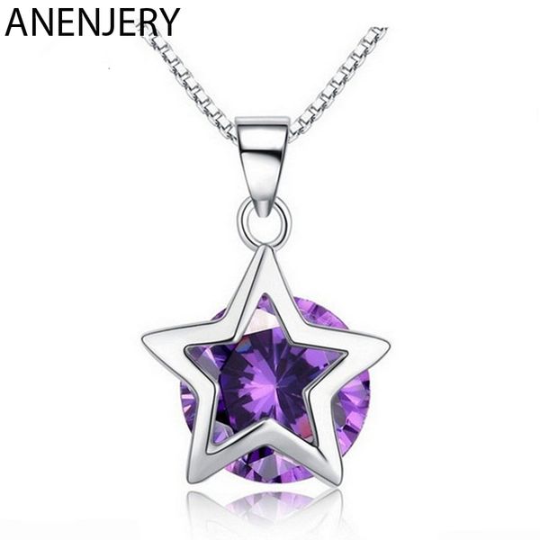 simple 925 sterling silver necklace purple white zircon star pendant necklace for women choker gift
simple 925 sterling silver necklace purple white zircon star pendant necklace for women choker gift