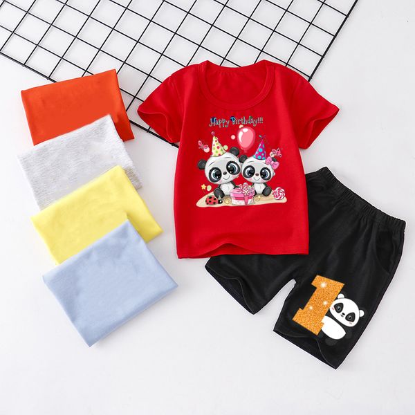 cute kids happy birthday panda t-shirt+shorts birthday number 1-9 custom kids girls boys suit casual children's sets clothing, White
cute kids happy birthday panda t-shirt+shorts birthday number 1-9 custom kids girls boys suit casual children's sets clothing, White