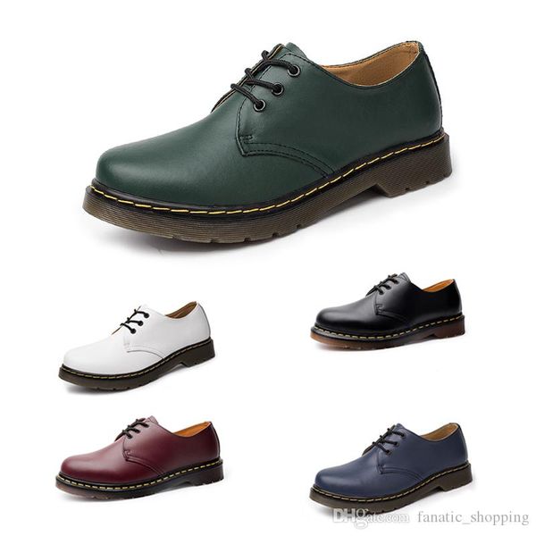 ale 2020 no-brand low-shoes martin for men women boots british tooling style black white red green blue shoes size 38-45
ale 2020 no-brand low-shoes martin for men women boots british tooling style black white red green blue shoes size 38-45