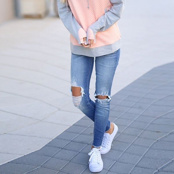 casual watched blue waist high knee pants pants pencil autumn jeans denim fashion holes womens designer djomf, Slivery;brown
casual watched blue waist high knee pants pants pencil autumn jeans denim fashion holes womens designer djomf, Slivery;brown