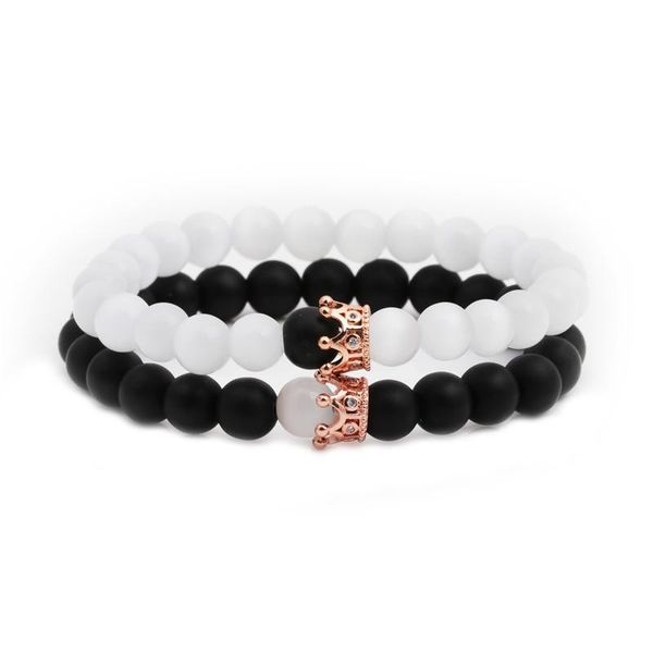 2pcs/set fashion handmade black matte beads cat's eye opal beads bracelet set creative crown bracelets
2pcs/set fashion handmade black matte beads cat's eye opal beads bracelet set creative crown bracelets