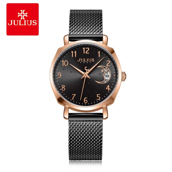julius watch moon window dial calendar women's clock auto date original ladies fashionwatch dropshipping ja-1146, Slivery;brown
julius watch moon window dial calendar women's clock auto date original ladies fashionwatch dropshipping ja-1146, Slivery;brown