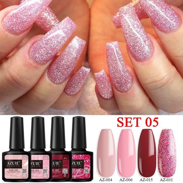 beauty 4pcs/lot gel nail kit glitter color gel varnish for nail art manicure soak off uv/led long lasting led lacquer, Red;pink
beauty 4pcs/lot gel nail kit glitter color gel varnish for nail art manicure soak off uv/led long lasting led lacquer, Red;pink