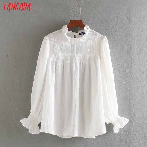tangada women ruffle pleated white cotton blouse shirts 2020 long sleeve ladies casual blouses ce241
tangada women ruffle pleated white cotton blouse shirts 2020 long sleeve ladies casual blouses ce241