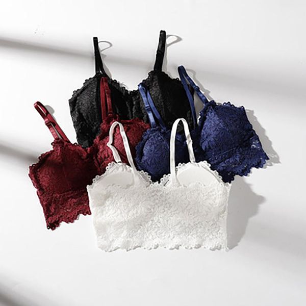 #40 bras women black white bra solid vest lace seamless breathable push up underwear roupa intima lace bras, Red;black
#40 bras women black white bra solid vest lace seamless breathable push up underwear roupa intima lace bras, Red;black