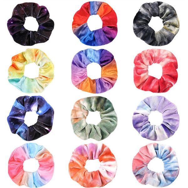 27colors korea velvet scrunchie hair bands elastic tie-dyed hair ring circle women girls scrunchies ponytail holder hair accessories gifts, Slivery;white
27colors korea velvet scrunchie hair bands elastic tie-dyed hair ring circle women girls scrunchies ponytail holder hair accessories gifts, Slivery;white