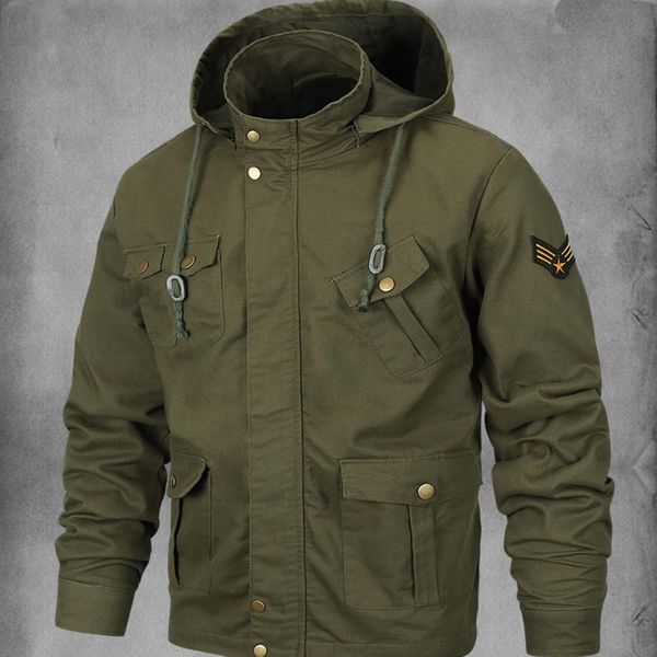 2019 fashion long sleeves multi-pockets hat detachable oversize men's coat jacket, Black;brown
2019 fashion long sleeves multi-pockets hat detachable oversize men's coat jacket, Black;brown