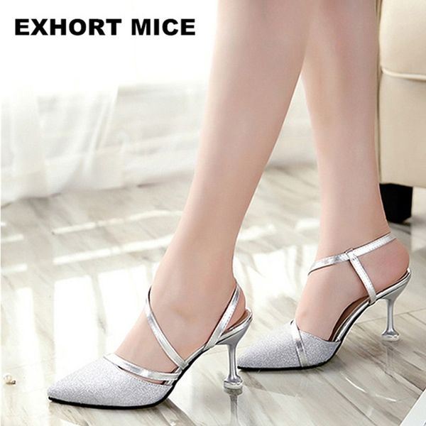 2019 summer heel high heels sandals lady pumps classics slip on shoes women party shoes gold silver wedding slingbacks y200111, Black
2019 summer heel high heels sandals lady pumps classics slip on shoes women party shoes gold silver wedding slingbacks y200111, Black