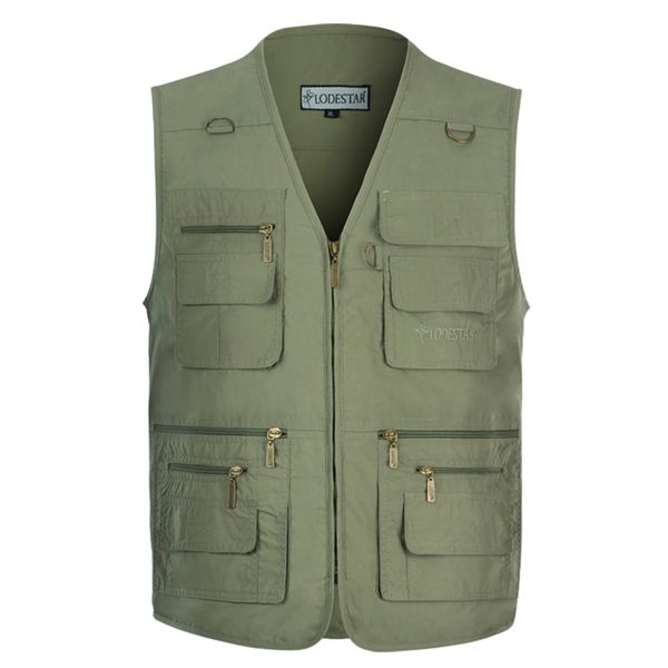 men's spring and autumn thin section cotton middle-aged vest pgraphy fishing casual multi-pocket vest, Black;white
men's spring and autumn thin section cotton middle-aged vest pgraphy fishing casual multi-pocket vest, Black;white