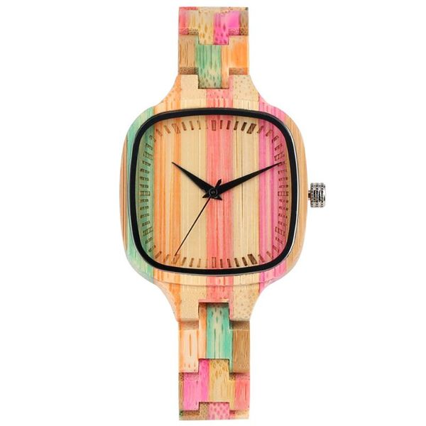 stylish colorful bamboo wood watches for ladies analog simple square dial folding clasp bangle wood clock quartz movement reloj, Slivery;brown
stylish colorful bamboo wood watches for ladies analog simple square dial folding clasp bangle wood clock quartz movement reloj, Slivery;brown