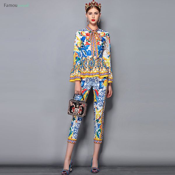 fashion pants suit sets womens flare sleeve bow runway collar print blouses and casual pants two pieces set, Gray
fashion pants suit sets womens flare sleeve bow runway collar print blouses and casual pants two pieces set, Gray