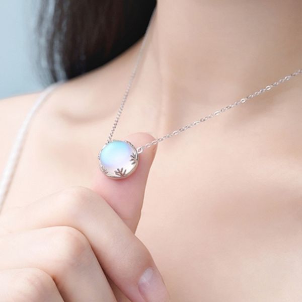 925 sterling silver aurora pendant necklaces halo crystal moon stone light forest women statement necklace elegant grils women jewelry
925 sterling silver aurora pendant necklaces halo crystal moon stone light forest women statement necklace elegant grils women jewelry