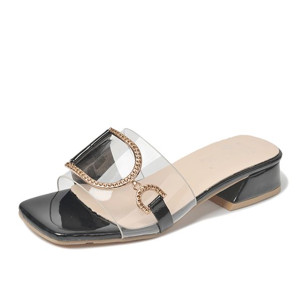 new 2020 new fashion slip on peep toe high heels transparent pvc slippers cool summer sandals women slates chanclas mujer playa, Black
new 2020 new fashion slip on peep toe high heels transparent pvc slippers cool summer sandals women slates chanclas mujer playa, Black