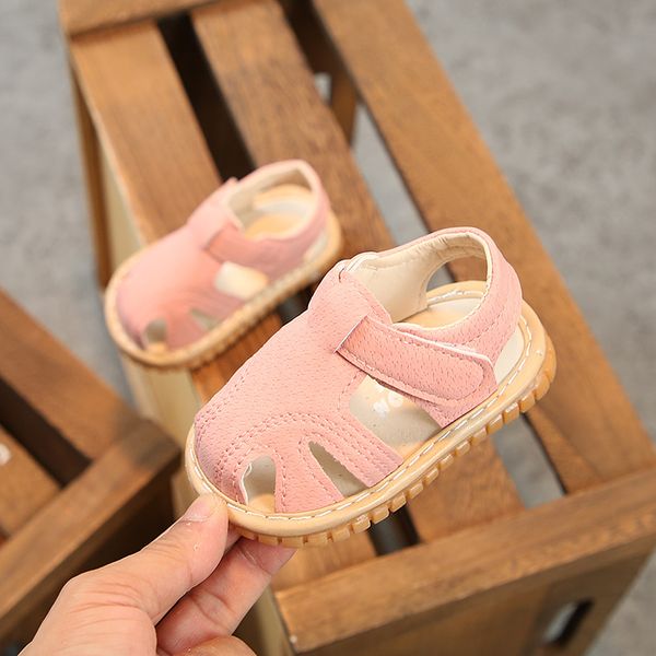 pudcoco baby infants soft sole non-slip closed-toe 0-2 years baby boys and girls summer flat squeaky shoes, Black;red
pudcoco baby infants soft sole non-slip closed-toe 0-2 years baby boys and girls summer flat squeaky shoes, Black;red