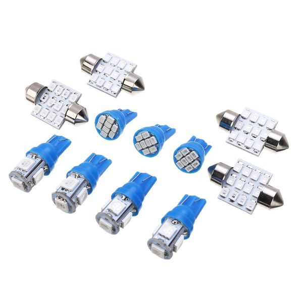 11pcs/set universal blue led t10+31mm festoon car interior dome map tag light lamp bulb kit
11pcs/set universal blue led t10+31mm festoon car interior dome map tag light lamp bulb kit