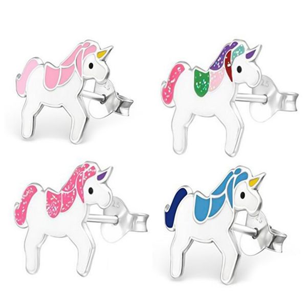 cartoon cute unicorn stud earrings for women girls party jewelry gift 4 colors, Golden;silver
cartoon cute unicorn stud earrings for women girls party jewelry gift 4 colors, Golden;silver