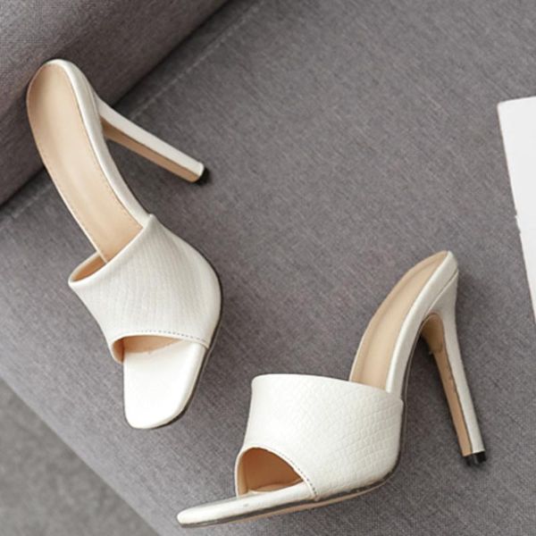 slippers square 11.5cm fashion design toe high heel mules 2021 summer white slide dress shoes women, Black
slippers square 11.5cm fashion design toe high heel mules 2021 summer white slide dress shoes women, Black