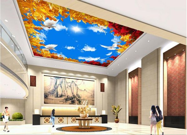 3d ceiling murals wallpaper custom p autumn golden sycamore leaf blue sky cloud white dove 3d wall mural wallpaper for walls 3 d
3d ceiling murals wallpaper custom p autumn golden sycamore leaf blue sky cloud white dove 3d wall mural wallpaper for walls 3 d