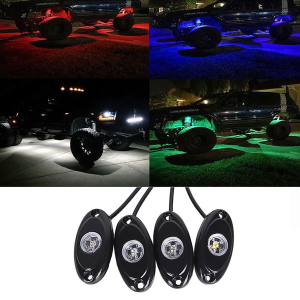 4шт 9w led rock light flood красный синий зеленый белый свет сид 12v 24v 4x4 под body trail rig light внедорожник atv лодка 
4шт 9w led rock light flood красный синий зеленый белый свет сид 12v 24v 4x4 под body trail rig light внедорожник atv лодка