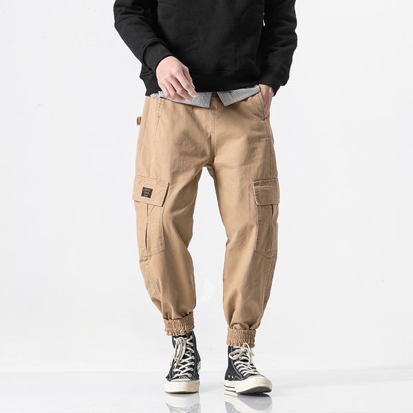japanese retro style men's original designer micro-elasticity pockets decoration straight leg split overalls cargo pants, Black
japanese retro style men's original designer micro-elasticity pockets decoration straight leg split overalls cargo pants, Black