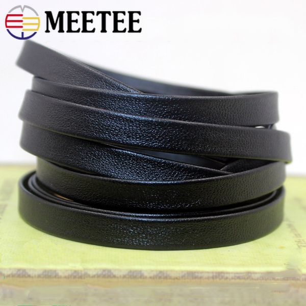 meetee 5meter 3-30mm black soft flat leather cord string rope diy necklace bracelet jewelry making clothes bags edge accessories, Black;white
meetee 5meter 3-30mm black soft flat leather cord string rope diy necklace bracelet jewelry making clothes bags edge accessories, Black;white