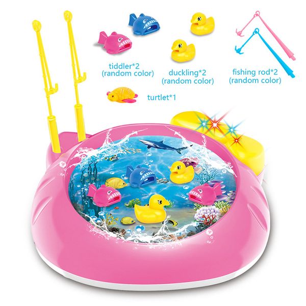 2019 electric rotating fish pool with light music magnetic fishing pole rod fish model set kid educational toy for children
2019 electric rotating fish pool with light music magnetic fishing pole rod fish model set kid educational toy for children