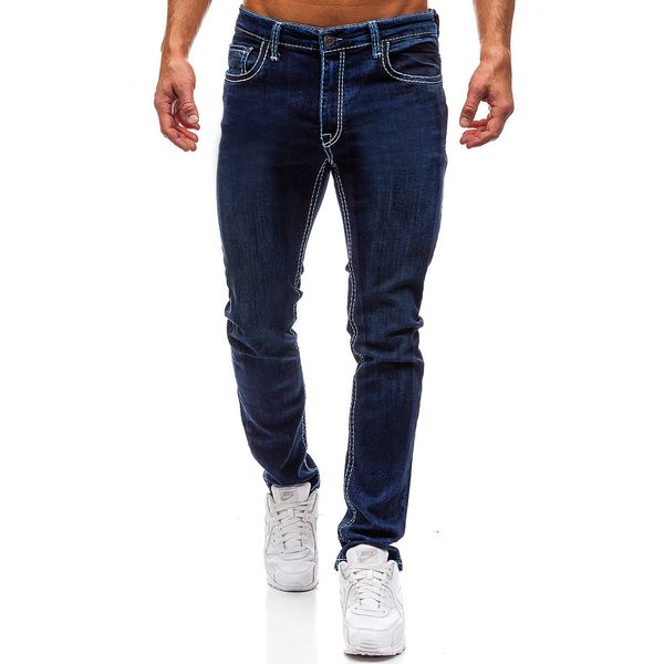 autumn new style 2019 men's europe and america solid color simple jeans men big size cowboy trousers, Blue
autumn new style 2019 men's europe and america solid color simple jeans men big size cowboy trousers, Blue