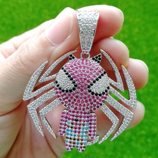 brass necklace zircon comic spider figure pendant fashion jewelry men women kids gift cn165, Silver
brass necklace zircon comic spider figure pendant fashion jewelry men women kids gift cn165, Silver