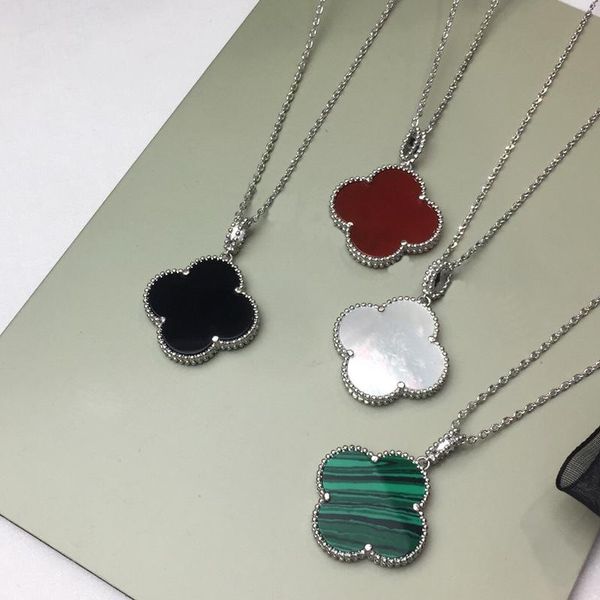 fashion classic clover carved 18k gold sweater necklace pendant for women fashion brand designer jewelry for women ing, Silver
fashion classic clover carved 18k gold sweater necklace pendant for women fashion brand designer jewelry for women ing, Silver