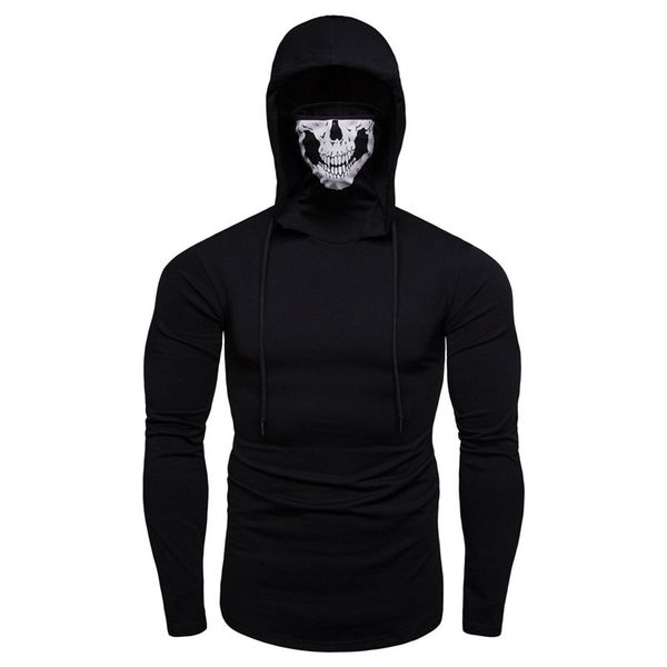 men's hoodies mask skull pure color pullover hip hop streetwear long sleeve hooded sweatshirt blouse poleron hombre dropship e8, Black
men's hoodies mask skull pure color pullover hip hop streetwear long sleeve hooded sweatshirt blouse poleron hombre dropship e8, Black
