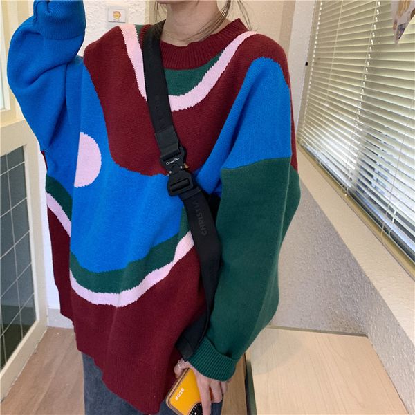 winter clothes women autumn winter sweater women knitting crew neck contrast stitching loose sweater long sleeve sale, White;black
winter clothes women autumn winter sweater women knitting crew neck contrast stitching loose sweater long sleeve sale, White;black