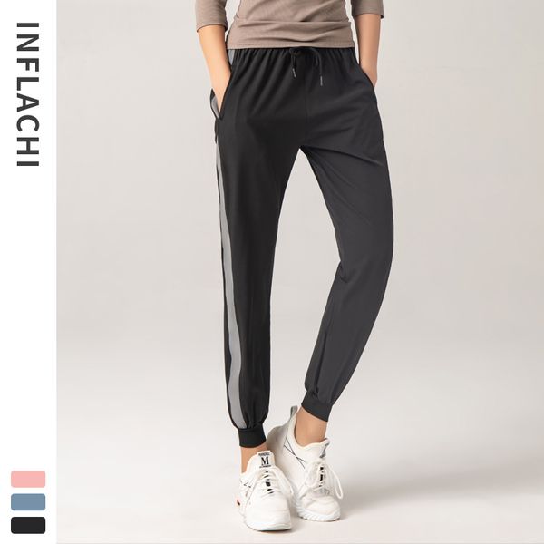 running pants night reflective breathable sports women thin fitness spring summer quick-drying joggers, Black;blue
running pants night reflective breathable sports women thin fitness spring summer quick-drying joggers, Black;blue
