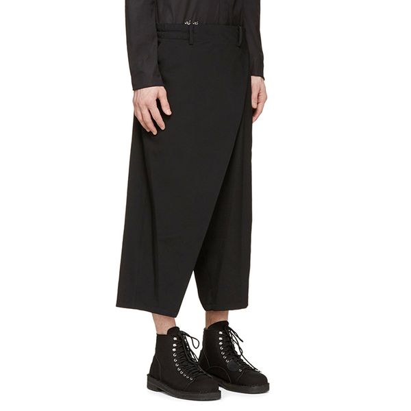 new 27-44 2018 men's clothing gd hair stylist fashion catwalk street capri pants wide leg pants plus size costumes, Black
new 27-44 2018 men's clothing gd hair stylist fashion catwalk street capri pants wide leg pants plus size costumes, Black
