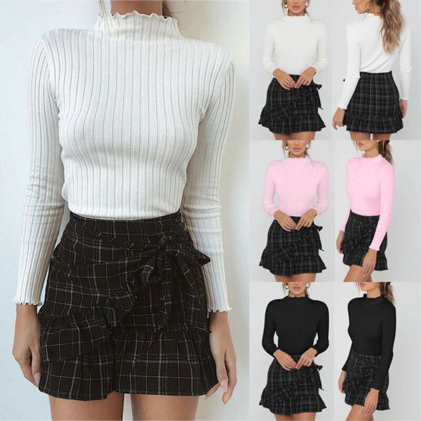 женская с длинным рукавом slim fit высокая шея sweaster осень зима стрейч сплошной цвет туника bodycon дна топы, White;black
женская с длинным рукавом slim fit высокая шея sweaster осень зима стрейч сплошной цвет туника bodycon дна топы, White;black