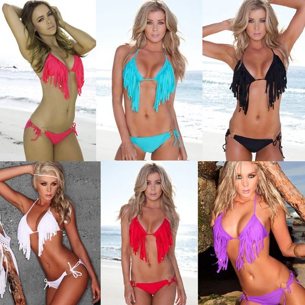 tassel bikini women swimwear biquini swim suit push up swimsuit female beachwear swimming bikini women, White;black
tassel bikini women swimwear biquini swim suit push up swimsuit female beachwear swimming bikini women, White;black