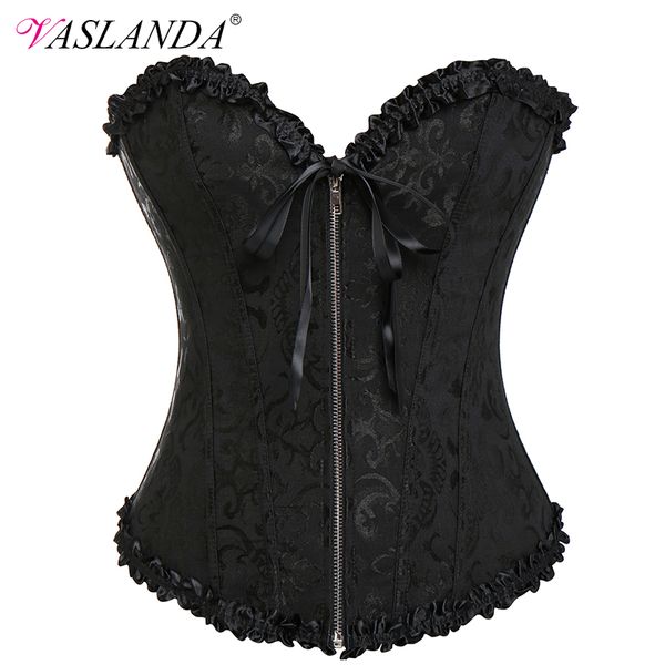 vaslanda boned lace up steampunk corset women bustier burlesque gothic clothing overbust corselet slim strapless corsets, Black;white
vaslanda boned lace up steampunk corset women bustier burlesque gothic clothing overbust corselet slim strapless corsets, Black;white