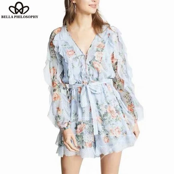 long sleeve ruffles playsuits vintage print floral female jumpsuits boho sweet lady sashes beach rompers 2019 new wonder, Black;white
long sleeve ruffles playsuits vintage print floral female jumpsuits boho sweet lady sashes beach rompers 2019 new wonder, Black;white