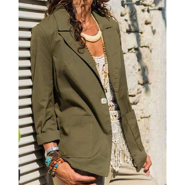 spring women slim blazer coat 2020 casual jacket long sleeve one button suit lady blazers work wear female, White;black
spring women slim blazer coat 2020 casual jacket long sleeve one button suit lady blazers work wear female, White;black