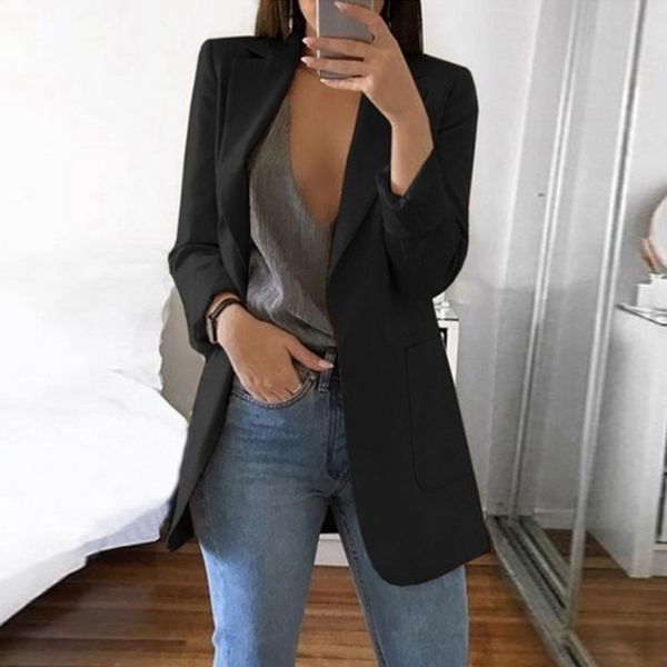laamei new spring fashion blazer jacket women suit european style work thin suit blazer long sleeve mujer outerwear, White;black
laamei new spring fashion blazer jacket women suit european style work thin suit blazer long sleeve mujer outerwear, White;black