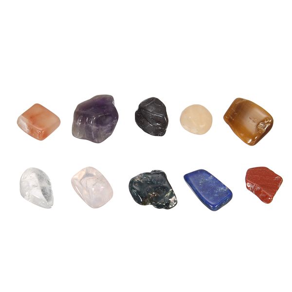 set 10 kinds stone chakras crystal healing tumbled natural quartz crystal stones minerals irregular shape decorative with box
set 10 kinds stone chakras crystal healing tumbled natural quartz crystal stones minerals irregular shape decorative with box