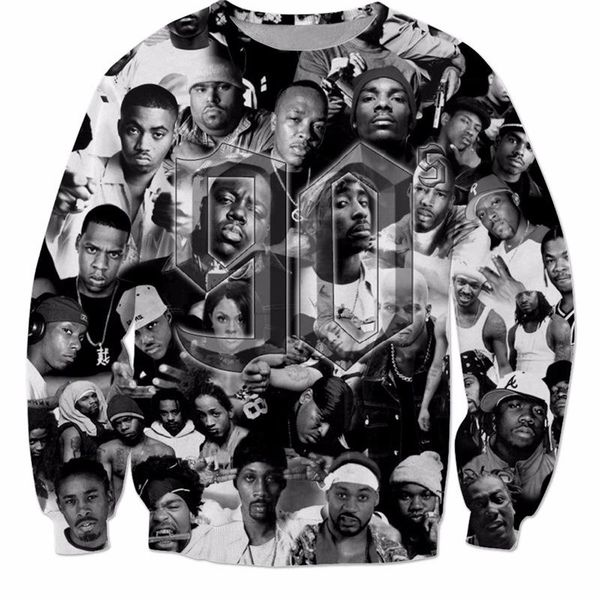 mens hip hop desinger толстовки crew neck с длинным рукавом 3d печати мода осень homme женской одежды мода стиль повседневная одежда, Black 
mens hip hop desinger толстовки crew neck с длинным рукавом 3d печати мода осень homme женской одежды мода стиль повседневная одежда, Black